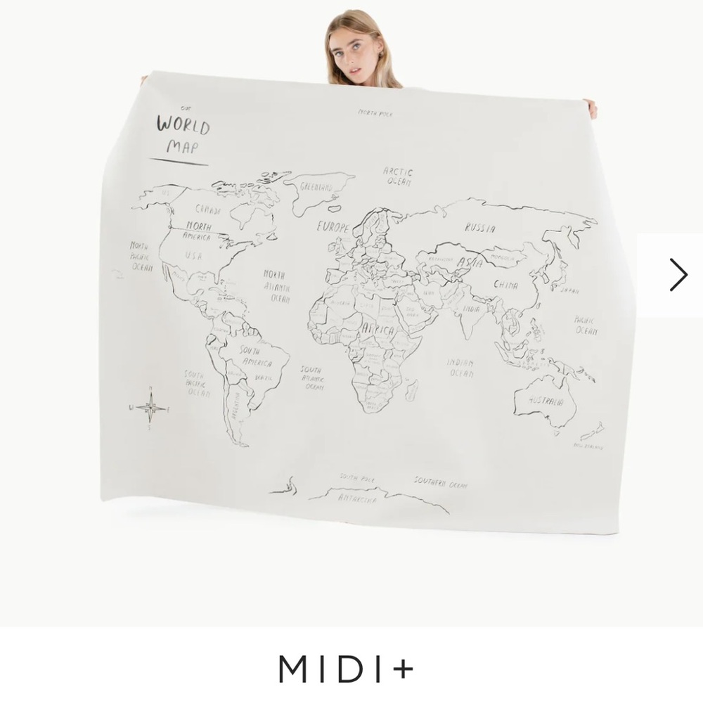 Gathre world map midi+
